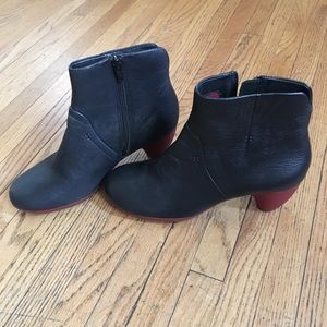 Camper, black leather, size 36